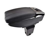 Pexorin Car Armrest Rest Center Console Storage Box Cup Holder Tray Pad Arm Rest Rotatable Large Car Leather Armrest, for Peugeot, 206 206+ 207 Car Armrest Box