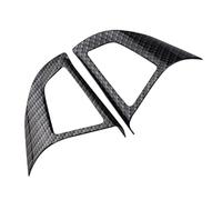 Pexorin Car Chrome Steering Wheel Protective Cover Trim Sticker, for Chevrolet, for Cruze, Sedan Hatchback 2009-2015 Trax Accessories Steering Wheel Decal(BLACK 2 Hole Black)