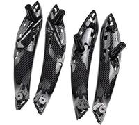 Pexorin Car Door Inner Handle Interior Handle Cover Replace, for, 3 4 Series F30 F80 F31 F32 F33 F34 F35 F36 Interior Door Handle(Black Front Rear 4 Pcs)