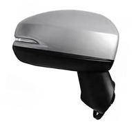 Pexorin Car Door Mirror Unit Car Exterior Rearview Mirror, for Jazz 2015 2016 2017 Gk5 with Turn Signal Lights 76258-T9J-H21(BLACK 7 Wire Silver Right Driver Side)