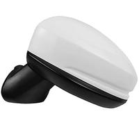 Pexorin Car Door Mirror Unit Car Exterior Rearview Mirror, for Jazz 2015 2016 2017 Gk5 with Turn Signal Lights 76258-T9J-H21(BLACK 3 Wire White Left Passenger Side)