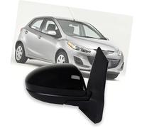 Pexorin Car Door Mirror Unit Side View Mirror, for Mazda 2 De 2007-2014 Car Accessories Exterior Assembly(Black Right Driver Side)