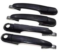Pexorin Car Exterior Door Handle, for Hyundai, for Tucson 2.0L 2.7L 2005 2006 2007 2008 2009 82650-2E020 82660-2E020 Outer Exterior Outside Auto Car Door Handle Cover(Black Front Rear 4pcs)