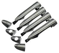 Pexorin Car Exterior Door Handle, for Kia, for Picanto 2011 2012 2013 2014 2015 2016 Chrome 82651-1Y000 82661-1Y000 83651-1Y000 83661-1Y000 Car Door Handle Cover(Black 4 pcs)