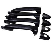 Pexorin Car Exterior Door Handle, for Kia, for Spectra 2004-2009 82650-2F000,82670-2F000,83660-2F000 Front Rear Left Right Exterior Door Handles Car Door Handle Cover(Black Front Rear 4pcs)