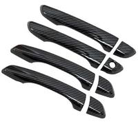 Pexorin Car Exterior Front Left, for Citroen, for DS, 6 WR 2014 2015 2016 2017 2018 2019 2020 Door Handle Covers Car Protective Sticker Car Exterior Accessories Gadget Car Door Handle Cover(Black F)