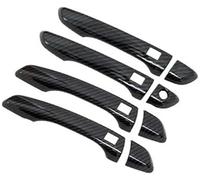 Pexorin Car Exterior Front Left, for Citroen, for DS, 6 WR 2014 2015 2016 2017 2018 2019 2020 Door Handle Covers Car Protective Sticker Car Exterior Accessories Gadget Car Door Handle Cover(Black J)