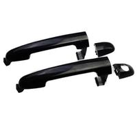 Pexorin Car Exterior Front Left, for Hyundai, for Sonata 2006 2007 2008 2009 2010 Smooth Black Front Rear Left Right LH RH Exterior Outsides Car Door Handle Cover(Black Front Pair)