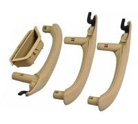 Pexorin Car Interior Door Pull Handle Leather Cover Set Assembly Replacement LHD RHD, for, X3 X4 F25 F26 2010-2016 51417248502R Interior Door Handle(Black 4-lhd-Beige)