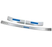 Pexorin Car Rear Bumper Protector, for Toyota, for RAV4, RAV 4 XA50 Hybrid 2019-2024 Trunk Door Sill Foot Plate Guard Cover Rear Bumper Guard(Silver Blue)