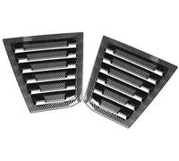 Pexorin Car Rear Louver Window Cover Trim Sticker, for Chevrolet, for Cruze, 2016-2019 Vent Scoop ABS Carbon Fiber Auto Side Shutter Rear Window Louver Cover Trim(BLACK Carbon)
