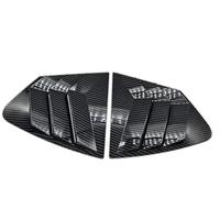Pexorin Car Rear Louver Window Cover Trim Sticker, for City, for 2009-2014 Side Shutter Vent Scoop ABS Carbon Fiber Accessories Auto Rear Window Louver Cover Trim