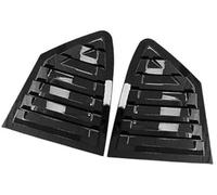 Pexorin Car Rear Louver Window Cover Trim Sticker, for Ford, for Focus, 2019-2023 Sedan Hatchback Vent Scoop ABS Carbon Fiber Auto Side Shutter Rear Window Louver Cover Trim(BLACK Gloss Black)