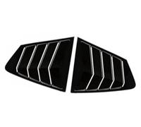 Pexorin Car Rear Louver Window Cover Trim Sticker, for Mazda, 3 Axela Sedan 2020-2022 Vent Scoop ABS Carbon Fiber Black Side Shutter Rear Window Louver Cover Trim(BLACK Gloss Black)
