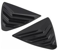 Pexorin Car Rear Louver Window Cover Trim Sticker, for Mazda, CX-5 CX5, 2017-2023 Side Shutter Vent Scoop ABS Carbon Fiber Accessories Auto Rear Window Louver Cover Trim(BLACK Gloss Black)