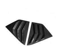 Pexorin Car Rear Louver Window Cover Trim Sticker, for NISSAN, Kicks, 2017-2023 Side Shutter Vent Scoop ABS Carbon Fiber Accessories Auto Rear Window Louver Cover Trim(BLACK Carbon)