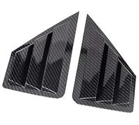 Pexorin Car Rear Louver Window Cover Trim Sticker, for Toyota, C-HR CHR 2016-2021 Vent Scoop ABS Carbon Fiber Accessories Side Shutter Rear Window Louver Cover Trim(BLACK Carbon)