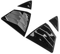 Pexorin Car Rear Louver Window Cover Trim Sticker, for Toyota, Camry Sedan, 2024 Side Shutter Vent Scoop ABS Carbon Fiber Accessories Auto Rear Window Louver Cover Trim(BLACK Gloss Black)