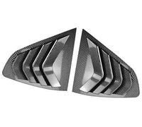 Pexorin Car Rear Louver Window Cover Trim Sticker, for, X4 G02, 2018-2024 Side Shutter Vent Scoop ABS Carbon Fiber Black Accessories Rear Window Louver Cover Trim(BLACK Carbon)