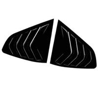 Pexorin Car Rear Louver Window Cover Trim Sticker, for, X4 G02, 2018-2024 Side Shutter Vent Scoop ABS Carbon Fiber Black Accessories Rear Window Louver Cover Trim(BLACK Gloss Black)