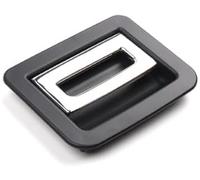 Pexorin Car Rear Trunk Luggage Tail Cover Mat Floor Carpet Handle Latch Button, for Porsche, for Cayenne, for 7P5 2011-2016 95855111500 car Boot Liner Lifting Handle(Black B Beige Metal)