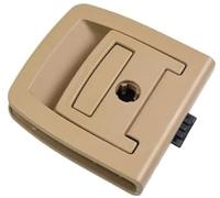Pexorin Car Rear Trunk Mat Handle Boot Floor Carpet Luggage Compartment, for X5, for X6 E70 E71 E72 F15 F16 F07 car Boot Liner Lifting Handle(Beige with Lock Hole)