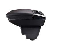 Pexorin Car Rotatable Armrest Rest Center Console Storage Box Cup Holder Rotatable, for Ford, for Ecosport, 2013-2017 2014 2015 2016 Car Armrest Box(Red Thread)