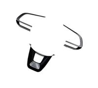 Pexorin Car Steering Panel Closer, 3 Carbon Decoration Plants Trim Stiker Frame, for Toyota, Yaris Active · Voice 2022 2023 Steering Wheel Sticker
