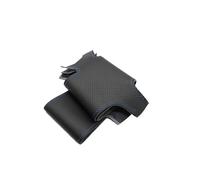 Pexorin Car Steering Wheel Cover, for Fiat, for Ducato 2006-2017 2018 2019 Hand-sew Perforated Microfiber Leather Accessories Auto Steering Wheel Sleeve(BLACK Black-blue Line)