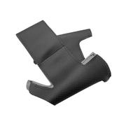 Pexorin Car Steering Wheel Cover, for Peugeot, 206 1998-2005 SW 2003 2004 2005 Hand-sew Perforated Leather Accessories Trim Auto Steering Wheel Sleeve(BLACK Black)