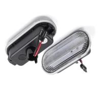 Pexorin Car Turn Signal Light, for Skoda, for Octavia 1996-2000-2010 Led Dynamic Side Marker Sequential Blinker Lamp 2Pcs Side Mirror Signal Light (Crystal white) Side Mirror (Crystal white)