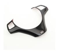 Pexorin Carbon Fiber Car Steering Wheel Panel Decoration Cover Trim Moulding Sticker, for BMW, for 1 3 Series E87 E90 E92 E93 2005-2012 Steering Wheel Wrap(Style 1 black)
