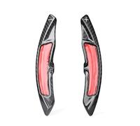 Pexorin Carbon Fiber Car Steering Wheel Shift Paddle Add On Extension Shifter, for Porsche, for Panamera, for, for Cayenne, 718 918 911 Black/Red Car Paddle Shifters(Black)
