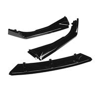 Pexorin Carbon Fiber Look/Black 3PCS Car Front Bumper Lip Splitter Diffuser Spoiler Protector Cover, for Accord, 2018-2019 Front Bumper Spoiler Lip(Glossy Black)