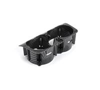 Pexorin Carbon Fiber Pattern Center Console Insert Drinks Water Cup Holder, for Mercedes-Benz, for C E Class W205 W213 C180 C200 E260 E300 Car Cup Holder(Striped Black)