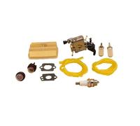 Pexorin Carburetor Air Fuel Line Filter Kit, for Husqvarna, 445 450 445E, JONSERED, CS2245S 506450401, Zama, C1M-EL37B CARB Chainsaw Parts Air Filter For Garden Tools