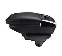 Pexorin Center Centre Console Storage Box Armrest Arm Rest Rotatable, for Hyundai, Solaris 2 Accent Verna 2017 2018 Car Armrest Box(Black thread)