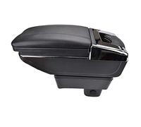 Pexorin Center Centre Console Storage Box Armrest Arm Rest Rotatable, for Suzuki, for Swift, 2005-2020 Car Armrest Box(Black thread)