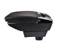 Pexorin Center Centre Console Storage Box Armrest Arm Rest Rotatable, for Suzuki, for Swift, 2005-2020 Car Armrest Box(Red thread)