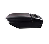 Pexorin Center Console, for Suzuki, Jimny 2000-2017 Storage Box 2002 2004 2006 2008 2010 2012 2014 2016 Armrest Arm Rest Rotatable Car Armrest Box(Red thread)