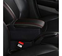 Pexorin Central Store Content Box, for NISSAN, Livina Double Layer Large Space Armrest Box With Ashtray USB Charging Car Modification Acce Car Armrest Box(F Style Black Red)