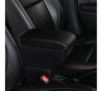 Pexorin Central Store Content Box, for NISSAN, Livina Double Layer Large Space Armrest Box With Ashtray USB Charging Car Modification Acce Car Armrest Box(E Style All Black)