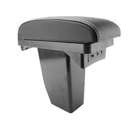 Pexorin Centre Console, for Peugeot, 2008 Storage Box Center ArmRest Modification Car Armrest Box(Black with White)