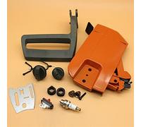 Pexorin Clutch Cover Brake Handle Plate Worm Gear Fuel Oil Cap Set Chainsaw Replacement Parts, for Husqvarna, 268 272 XP 266 66 61 Chainsaw Brake Handle Cover