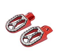 Pexorin CNC Foot Pegs FootRest Footpegs Pedals, for Husqvarna, TC TE FC FE TX FS 65 85 125 250 300 350 390 450 501 Husaberg FE FS 570 Motorcycle Rear Foot Peg(Red)