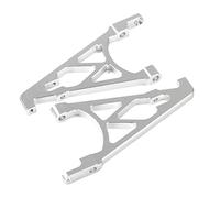 Pexorin CNC Metal Rear Shock Tower Bracket Mount Support Set,for 1/5 HPI ROVAN KM BAJA 5B 5T 5SC BUGGY Rc Car Part Remote Car Shock Absorber(Silver)