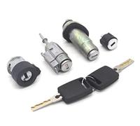 Pexorin Complete Lock Set Ignition Switch Left Door Trunk Barrel Cylinder, for A6 C5 4B 4D0905855G 4B0905851B with Keys Door Lock Actuator (A6 SET)