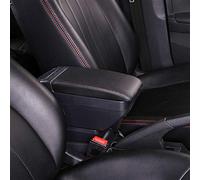 Pexorin Double Layer Armrest Box Central Store Content Storage Box USB Charging Accessories, for Kia, Morning Picanto JA Malaysia Version Car Armrest Box(B Style All Black)