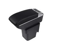 Pexorin Dual-layer Adjustable Armrest Box PU Leather Center Console Content Storage Box With Ashtray, for Focus, 2 Mk2 2005-2011 Car Armrest Box