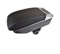 Pexorin Dual Layer Armrest Center Console Storage Box Leather Arm Rest, for TOYOTA, YARIS 2 Hatchback Vitz 2006-2011 Car Armrest Box(Black thread)